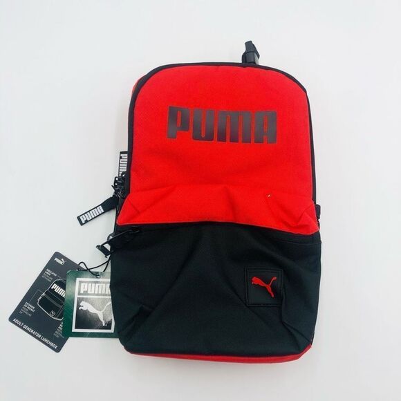 Brand New PUMA Unisex Adult Generator‎ Lunchbox Small Red & Black - Picture 1 of 6
